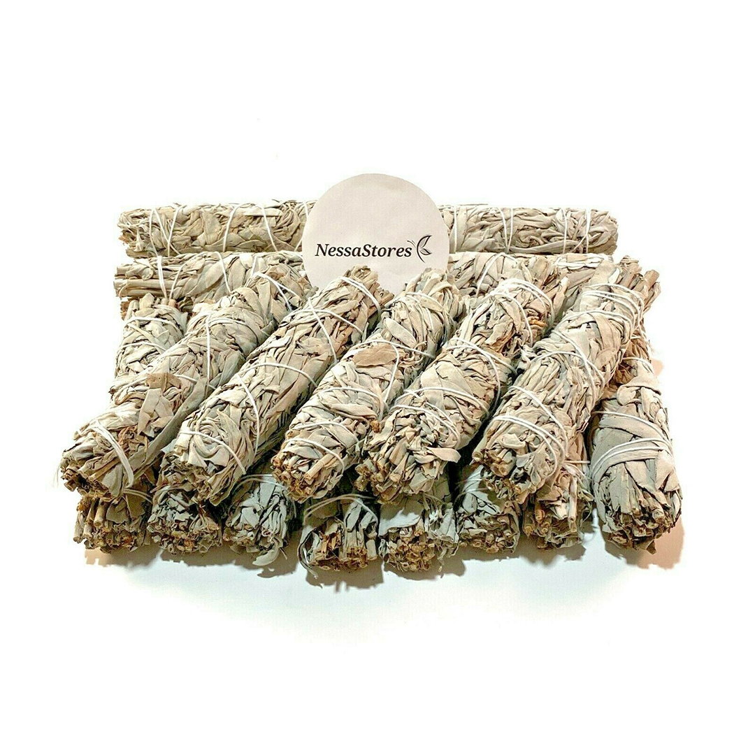 White Sage Smudge Incense 4″ (PCS) - JC Imports - Incense, Smudge Sticks, Oceanic Decor